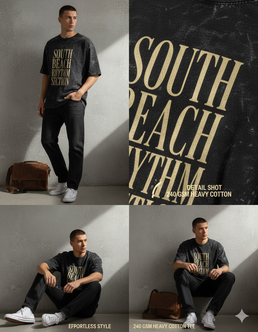 South Beach Rhythm Section Oversized Tee